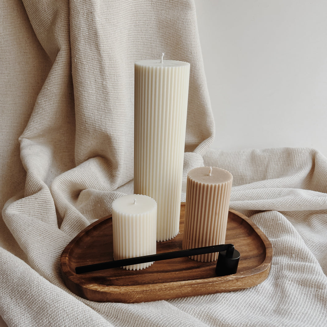 Wave Pillar Candle